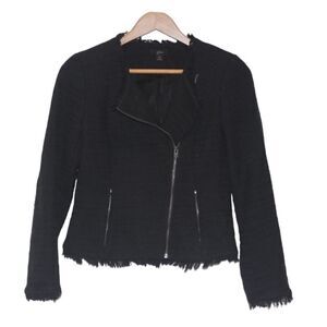 J. Crew Black  Tweed Jacket Women Size 2T